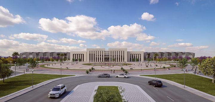 High Speed Rail, New Capital Station Front View